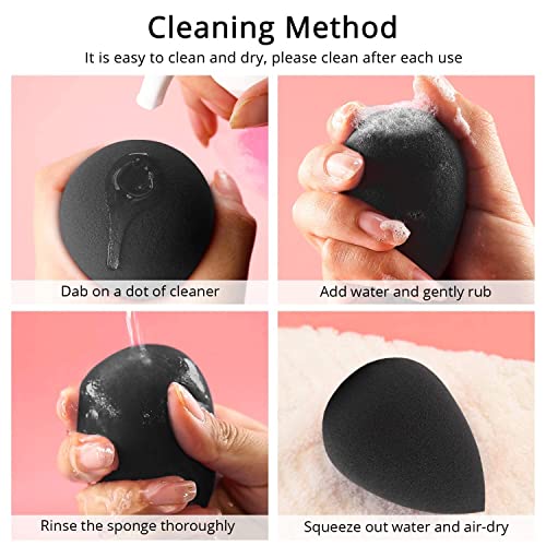 BEAKEY Makeup Sponge, 10 Pcs Latex-free and Vegan Beauty Sponge, Flawless for...