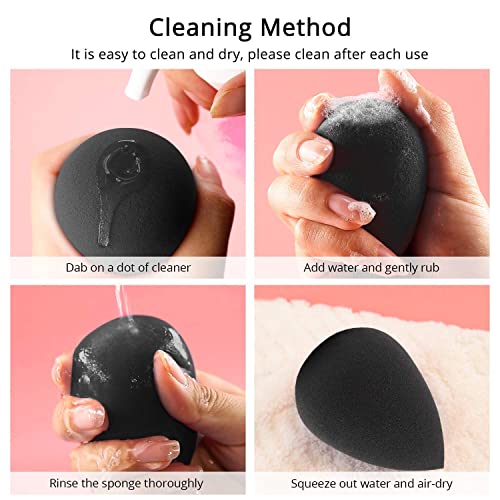 BEAKEY Makeup Sponge, Latex-free and Vegan Beauty Sponge, Flawless for Cream,...