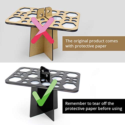 Makeup Brush Drying Rack, BEAKEY Collapsible Makeup Brush Holder, 28 Holes Ma...