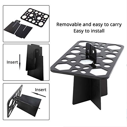 Makeup Brush Drying Rack, BEAKEY Collapsible Makeup Brush Holder, 28 Holes Ma...