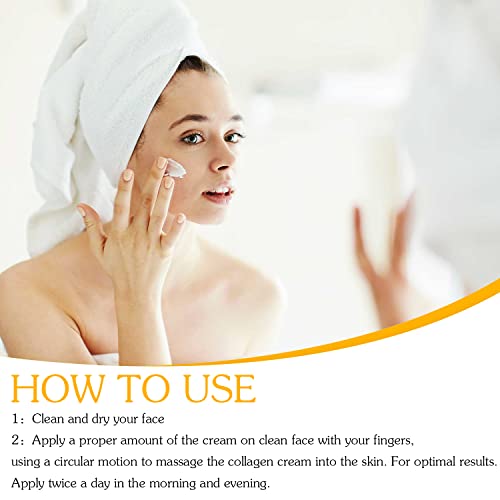 Retinol Collagen Cream with Hyaluronic Acid for Face Moisturizing and Anti Ag...