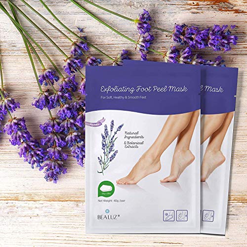 2 Pairs Foot Peel Mask Exfoliant for Soft Feet in 1-2 Weeks, Exfoliating Boot...