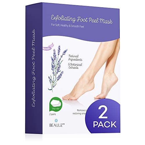 2 Pairs Foot Peel Mask Exfoliant for Soft Feet in 1-2 Weeks, Exfoliating Boot...