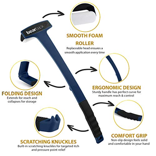 Bearback Lotion Applicator for Back & Body. Premium Quality Long Handled Fold...