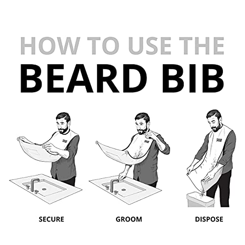 Beard King Beard Bib Apron for Men - Deluxe Cape As Seen on Shark Tank, Mens ...