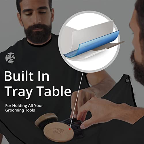 Beard King Beard Bib Apron for Men Deluxe Cape As Seen Shark Tank Men Hair Ca...