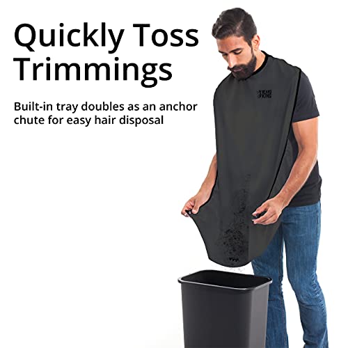 Beard King Beard Bib Apron for Men Deluxe Cape As Seen Shark Tank Men Hair Ca...