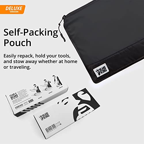 Beard King Beard Bib Apron for Men Deluxe Cape As Seen Shark Tank Men Hair Ca...