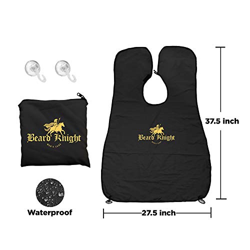 Beard Apron I Hair Clippings Catcher with Bag I Grooming Cape Apron I Beard C...