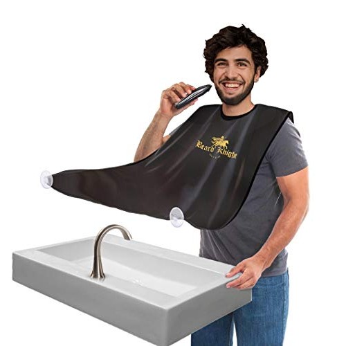 Beard Apron I Hair Clippings Catcher with Bag I Grooming Cape Apron I Beard C...