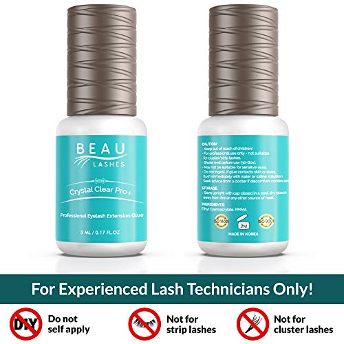 Crystal Clear Professional Eyelash Extension Glue | Super Strong Clear Bondin...