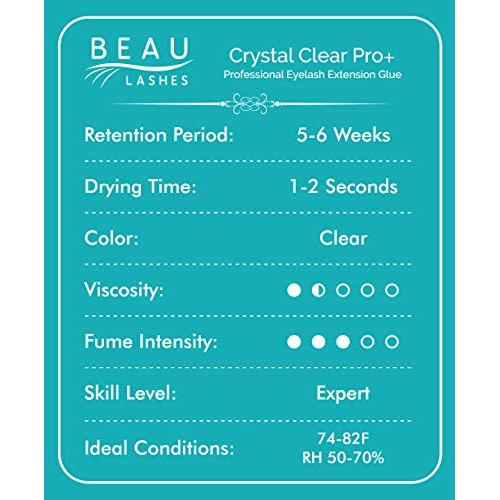 Crystal Clear Professional Eyelash Extension Glue | Super Strong Clear Bondin...