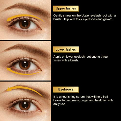 Beaueli Eyelash Growth Serum 5ML Premium Castor Oil & Blended Nutrient for Lo...