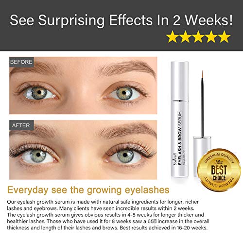 Beaueli Eyelash Growth Serum 5ML Premium Castor Oil & Blended Nutrient for Lo...