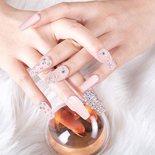 Beaupretty 24pcs Ballet Gradient Fake Nails Women False Nails Fingernail Deco...