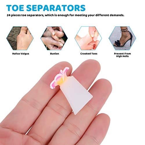 Beaupretty 32pcs Silicone Toe Separators Flower Toe Spacers Reusable Pedicure...