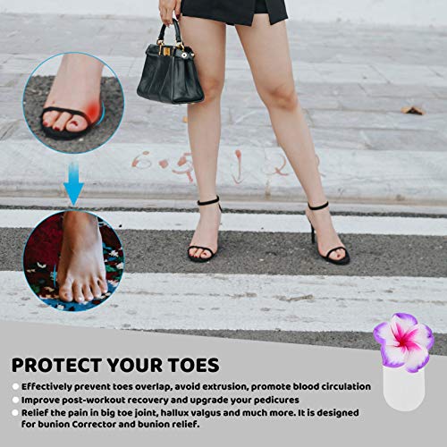 Beaupretty 32pcs Silicone Toe Separators Flower Toe Spacers Reusable Pedicure...