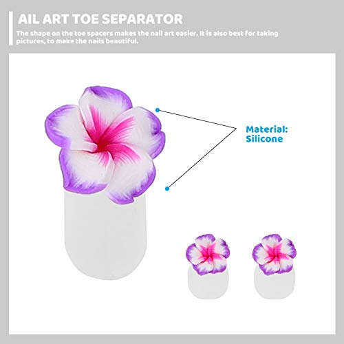 Beaupretty 32pcs Silicone Toe Separators Flower Toe Spacers Reusable Pedicure...