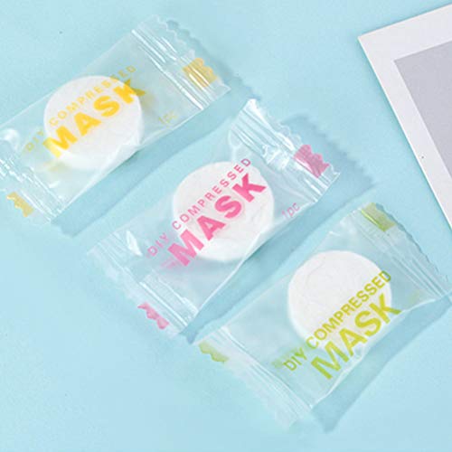 Beaupretty 50Pcs Compressed Facial Mask Cotton Sheet Disposable Silk Ultra-th...