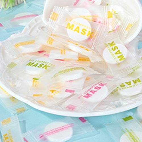 Beaupretty 50Pcs Compressed Facial Mask Cotton Sheet Disposable Silk Ultra-th...