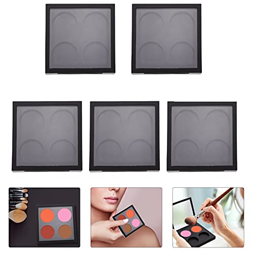 Beaupretty 5pcs Empty Magnetic Palette Makeup Containers Eyeshadow Plates wit...