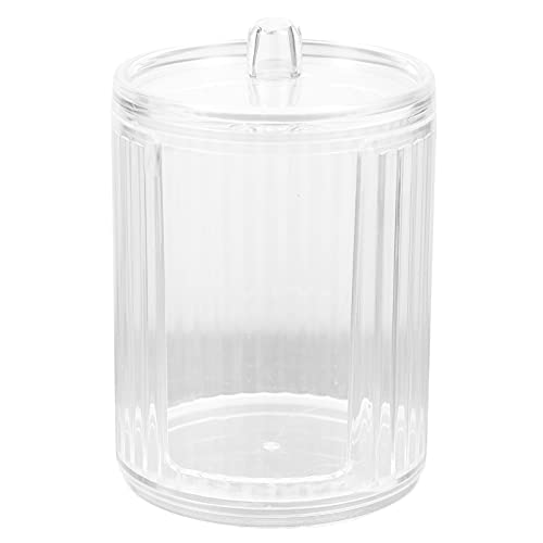 Beaupretty Cosmetic Cotton Pad Holder Clear Round Cotton Ball and Swab Holder...
