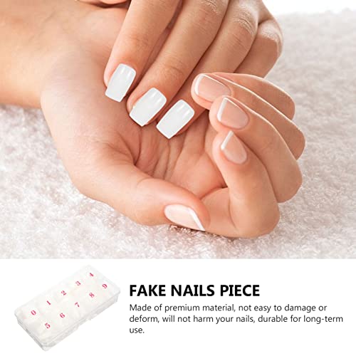 Beaupretty Full Cover Nails Fake Nails Square Shaped Acrylic Nails 500pcs Fal...