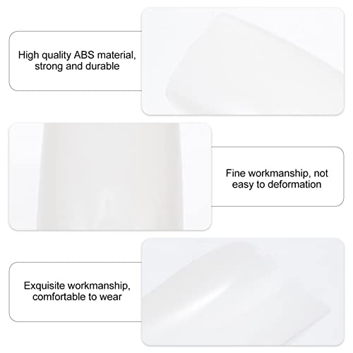 Beaupretty Full Cover Nails Fake Nails Square Shaped Acrylic Nails 500pcs Fal...