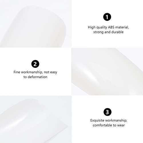 Beaupretty Full Cover Nails Fake Nails Square Shaped Acrylic Nails 500pcs Fal...