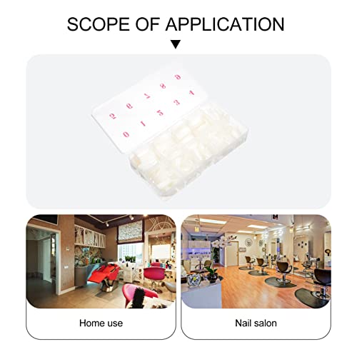 Beaupretty Full Cover Nails Fake Nails Square Shaped Acrylic Nails 500pcs Fal...