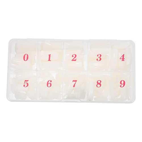 Beaupretty Full Cover Nails Fake Nails Square Shaped Acrylic Nails 500pcs Fal...