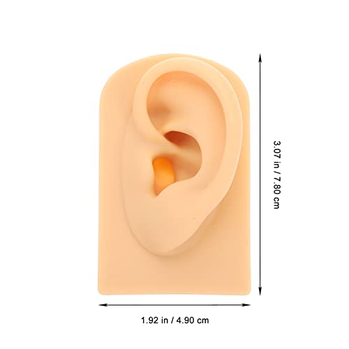 Simulation Human Ear Acupuncture Model: Left Ear Piercing Practicing Mold Ear...