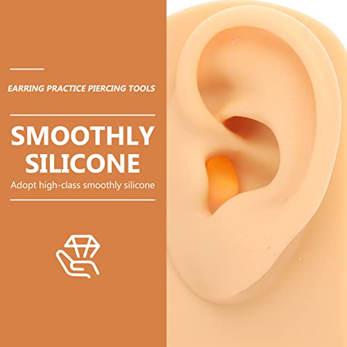 Simulation Human Ear Acupuncture Model: Left Ear Piercing Practicing Mold Ear...