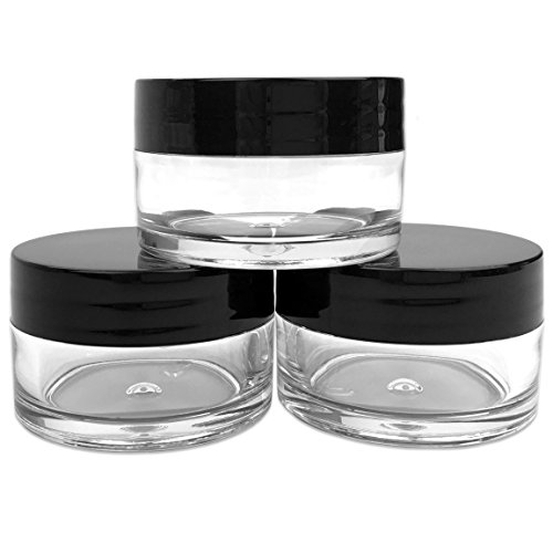 Beauticom 12 Piece 20g/20ml USA Acrylic Round Clear Jars with Lids for Lip Ba...