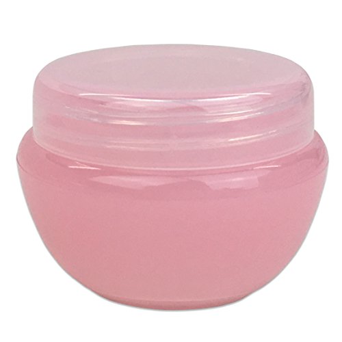 Beauticom 24 Pieces 10G/10ML Pink Frosted Container Jars with Inner Liner for...