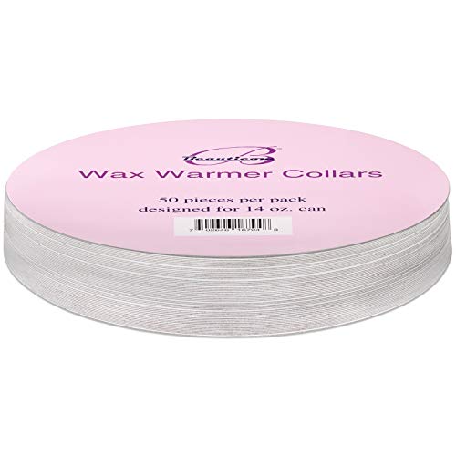 Beauticom (50 Pieces) Wax Warmer Universal Protective Collars Ring for 14oz W...