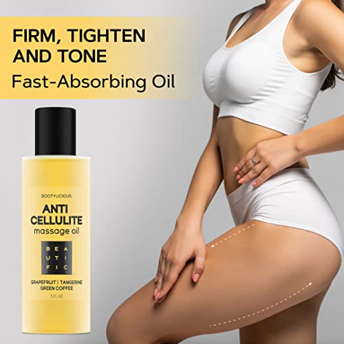 Anti Cellulite Massage Oil - 100% Natural Cellulite Remover Massage Oil with ...