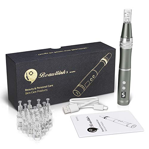 Beautlinks Skin Care Tool Kit for Face and Body - 10Pcs (4x 12 pins, 4 x 36 p...