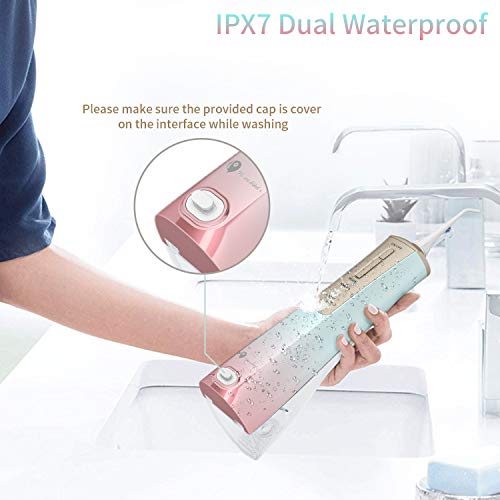 Cordless Water Flosser Rechargeable Oral Irrigator Portable for Teeth Dental ...