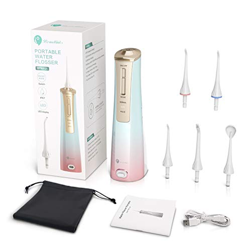 Cordless Water Flosser Rechargeable Oral Irrigator Portable for Teeth Dental ...