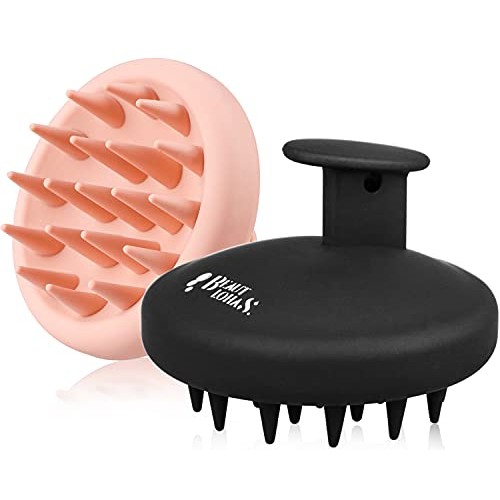 2 Pack Scalp Massager Shampoo Brush, Waterproof Shower Scalp Scrubber with So...