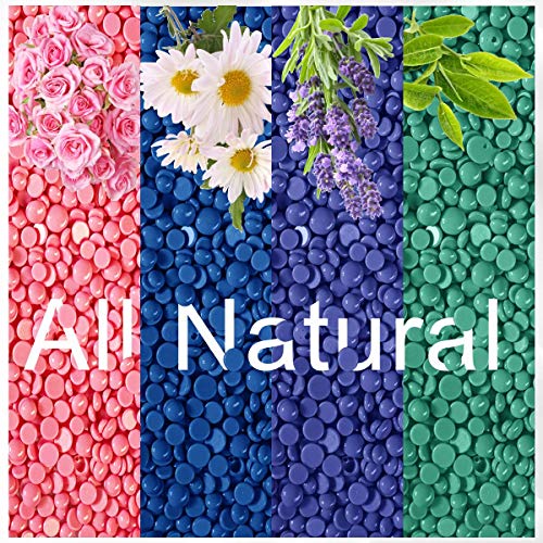 BeauTome Waxing Kit for Women Men, Wax Warmer with 4 Bags Hard Wax Beans, 20 ...