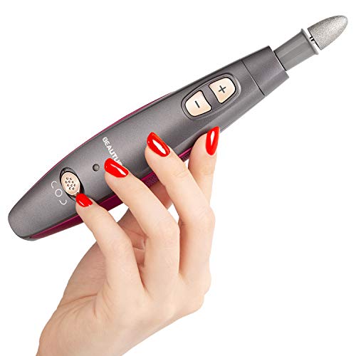 BEAUTURAL Professional Manicure and Pedicure Kit, 10-piece Attachments and 20...