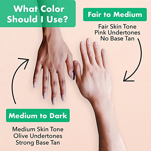 Beauty by Earth Self Tanner Mousse - Medium to Dark Fake Tan Sunless Tanner, ...