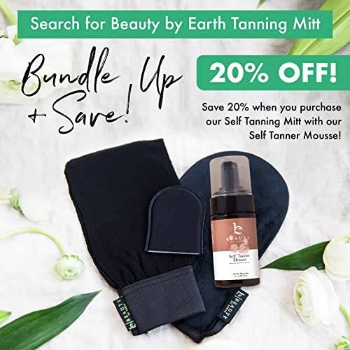 Beauty by Earth Self Tanner Mousse - Medium to Dark Fake Tan Sunless Tanner, ...