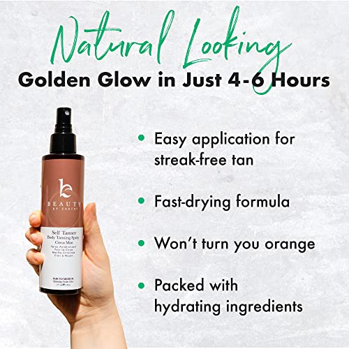 Beauty by Earth Self Tanner Tanning Water - Fair to Medium Buildable Fake Tan...