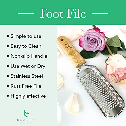 Foot File - Callus Remover Tool for Dead Skin Removal, At Home Pedicure Tools...