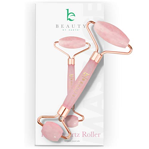 Rose Quartz Face Roller Skin Care Tools - Face Massager Roller, Facial Roller...