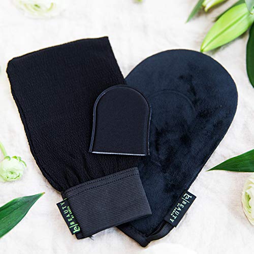 Self Tanner & Tanning Mitt Set – Tanning Lotion with Organic Aloe Vera & Shea...