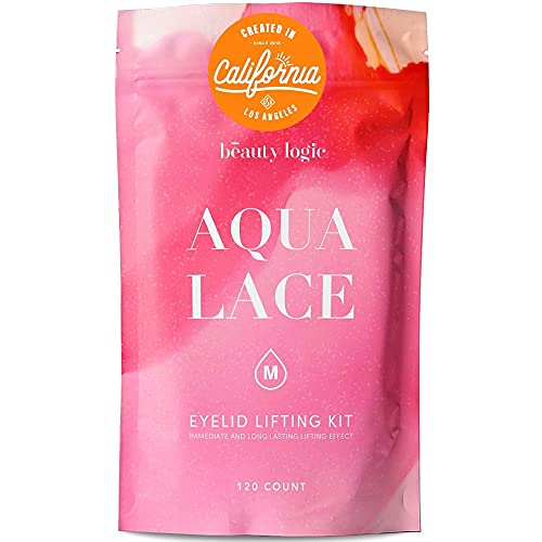 Beauty Logic Aqua Lace Eyelid Lifting Kit, 120 Invisible Lifter Tape Strips, ...